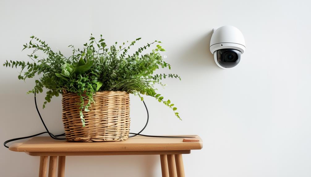 camouflaging exposed cables creatively